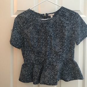 Blue GAP peplum blouse
